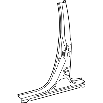 Lexus 61311-0E040 Pillar, Center Body, Outer RH
