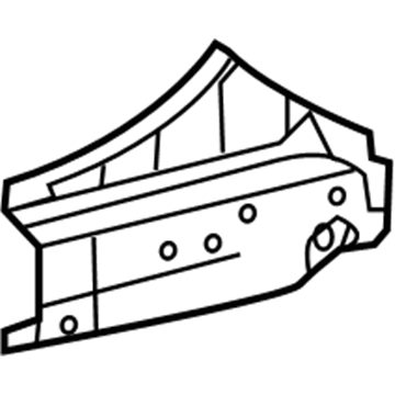 Lexus 61427-0E020 Reinforcement, Rocker Panel, NO.5 RH