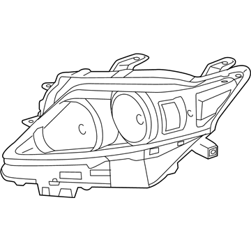 Lexus 81130-48A80 Headlamp Unit Assembly, Right