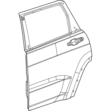 Mopar 68420664AN DOOR-REAR
