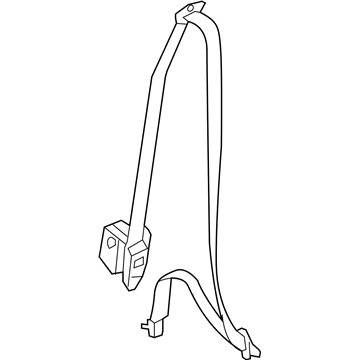 Hyundai 88810-0A500-V2 Front Seat Belt Assembly Left