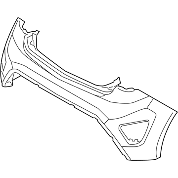 Hyundai 86610-2V510 Rear Bumper Cover, Upper