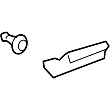 Lexus 75613-50040 Moulding, Front Fender, Outside No.2 RH