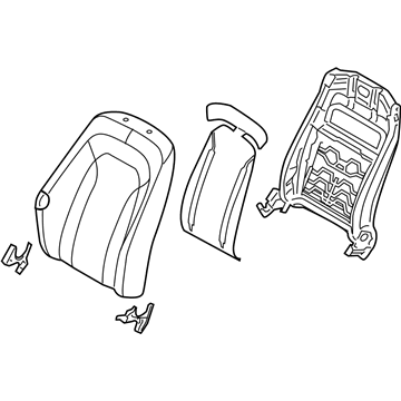 Kia 884042TAA0AWA Back Assembly-Front Seat