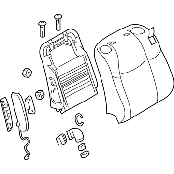 Infiniti 87600-1MA1A Back Assy-Front Seat