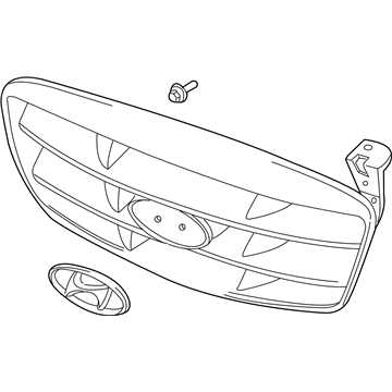 Hyundai 86350-2D220 Radiator Grille Assembly
