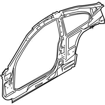 BMW 41-21-7-155-393 Left Interior Side Frame