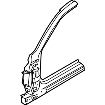 BMW 41-21-7-120-057 Column A Exterior, Left