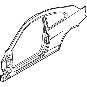 BMW 41-21-7-120-037 Body-Side Frame Left