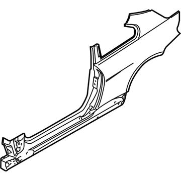 BMW 41-21-7-120-063 Column B With Left Rocker Panel