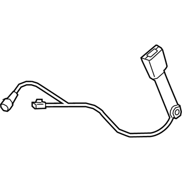 Infiniti 86842-5NA8A Belt Assy-Buckle, Front Seat