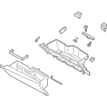 Ford JL7Z-78060T10-AA Glove Box Assembly