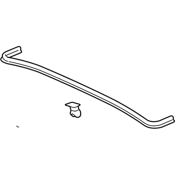 Honda 74143-S9V-A00 Rubber, RR. Hood Seal