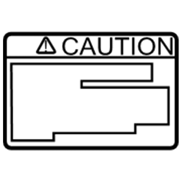 Lexus 74559-48010 Plate, Fuel Caution
