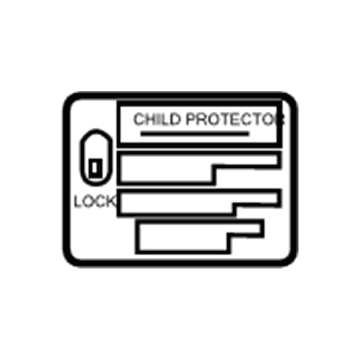 Toyota 69339-48010 Lock Label
