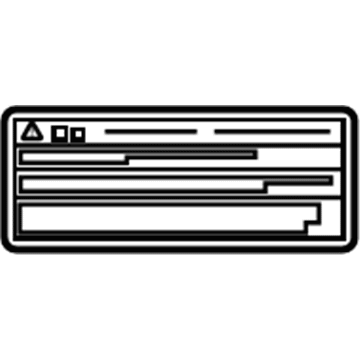 Toyota 11293-20030 Eng Info Label