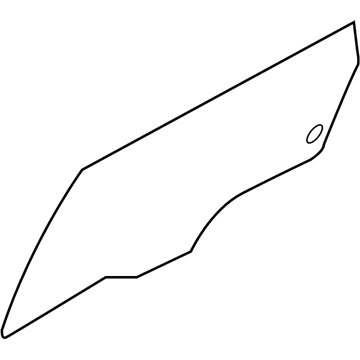 Kia 83411S9001 GLASS-REAR DOOR WIND