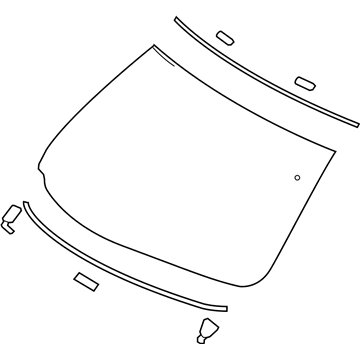 Infiniti G2700-1MA2A Windshield Glass