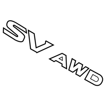 Nissan 90896-6MA0A Back Door Emblem