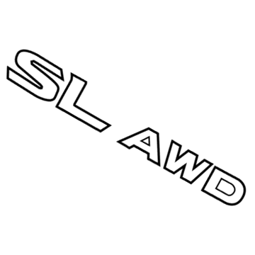 Nissan 90896-6MA0B Back Door Emblem