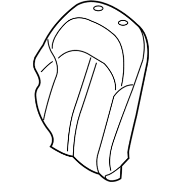 Kia 88370D5010A3A Front Back Covering Assembly, Left