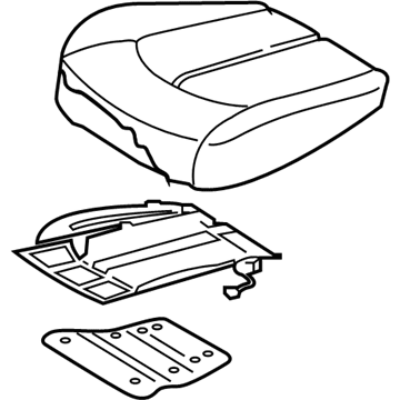Kia 88100D5031H2R Cushion Assembly-Front Seat