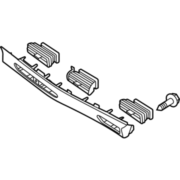 Hyundai 84795-L1300-NNB GARNISH Assembly-C/PAD Ctr, RH