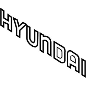 Hyundai 86321-2H000 Emblem