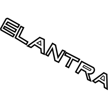 Hyundai 86320-2H000 Elantra Emblem