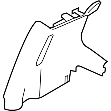 Nissan 76913-EZ01A GARNISH-Lock Pillar, Upper RH