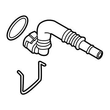 Ford LC3Z-8A595-A Outlet Hose