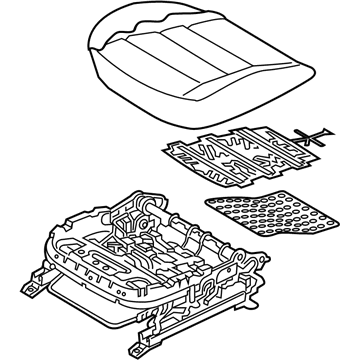 Kia 88100A7870K3E Cushion Assembly-Front Seat