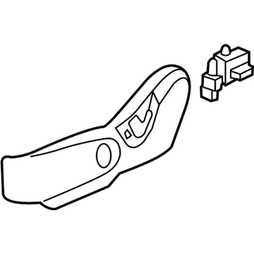 Kia 88170A7010WK Shield Cover-Seat Driver