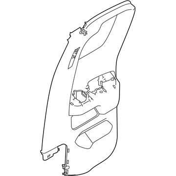 Nissan 82900-EZ11A FINISHER Assembly - Rear Door, RH