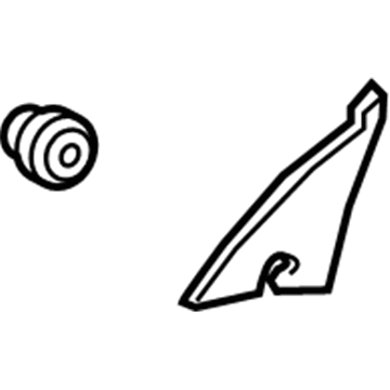 Lexus 67491-60130 GARNISH, Front Door Lower