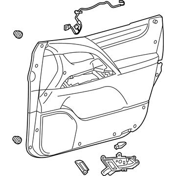 Lexus 67610-60X20-C3 Panel Assembly, Front Door
