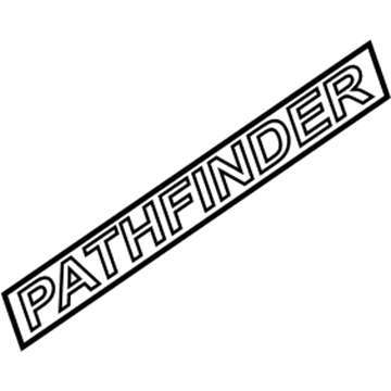 Nissan 73160-EA500 Decal Side Rail