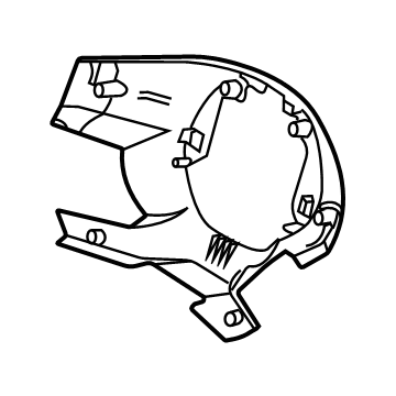 Hyundai 56120-AA000-NNB COVER ASSY-STEERING WHEEL LWR