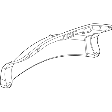 GM 22969431 Trunk Lid Trim