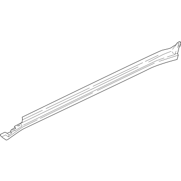 BMW 51-77-5-A3F-257 ROCKER PANEL TRIM, PRIMED, L