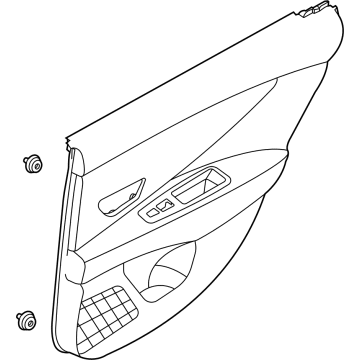 Hyundai 83307-AA000-NNB Panel Assembly-Rear Door Trim, LH