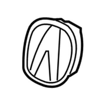 Acura 75705-TK4-A01ZA Emblem, Backplate (Black Gloss 5)