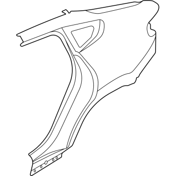 BMW 41-00-7-955-009 LEFT REAR SIDE PANEL