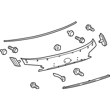 Lexus 76801-78020-A1 GARNISH Sub-Assembly, Back Door