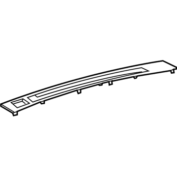 Lexus 55981-75010-C0 Garnish, Defroster Nozzle, NO.1