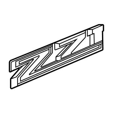 GM 85003751 PLATE ASM-F/FDR MKTG PKG NA *BRIGHT CHROMM