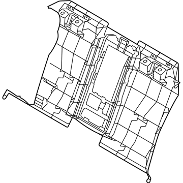 BMW 52-20-7-354-627 BACKREST FRAME EL. FA