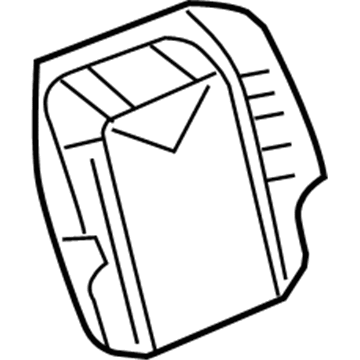 GM 15274861 Panel Asm-Passenger Seat Back Cushion Finish &Net *Ebony