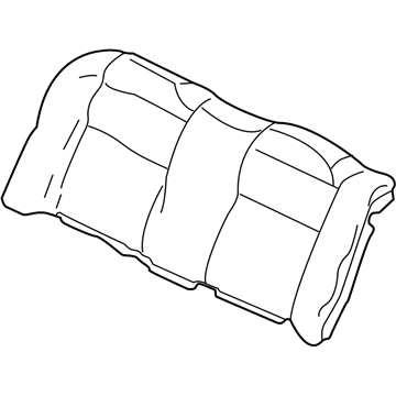 Honda 82121-S1G-A01ZA Cover, Rear Seat-Back Trim (Excel Charcoal)