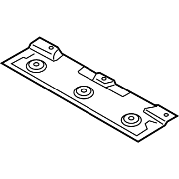 BMW 51-48-7-424-807 HEAT INSULATOR FLOOR PANEL T